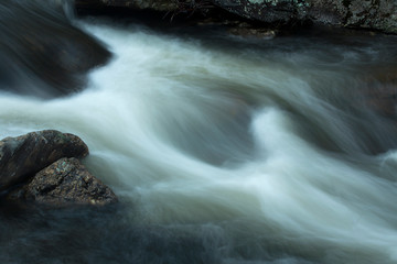 Rapids in Eightmile River of Devil's Hopyard State Park, Connecticut.