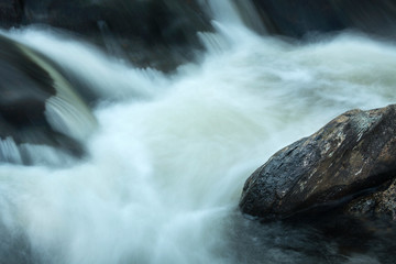 Rapids in Eightmile River of Devil's Hopyard State Park, Connecticut.