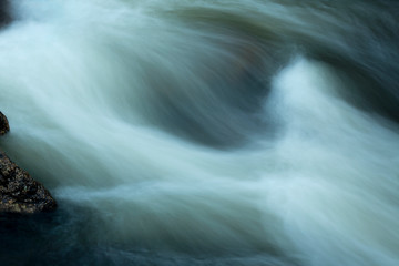 Rapids in Eightmile River of Devil's Hopyard State Park, Connecticut.