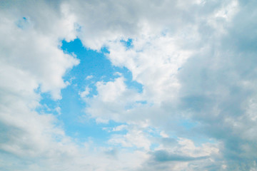 Blue sky with clouds