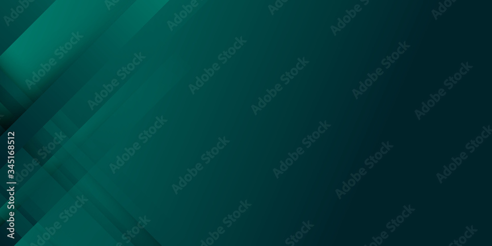 Wall mural modern 3d green dark background for presentation design. vector illustration design for presentation