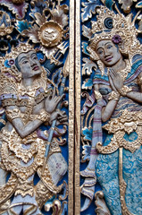 Fototapeta na wymiar Pura Dalem Agung Padangtegal Temple Ubud Bali
