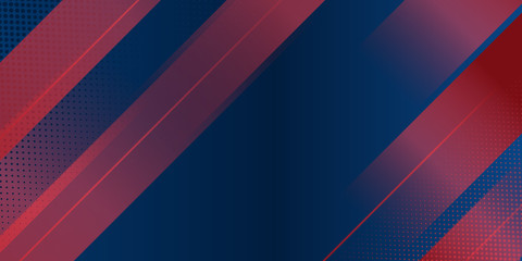 Fototapeta premium Blue red abstract background with copy space