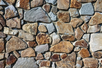 masonry wall paving stones as a background 