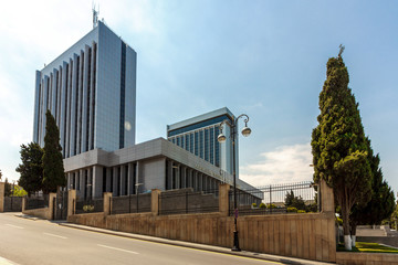 Fototapeta na wymiar Azerbaijan, Baku, center, cities, government building