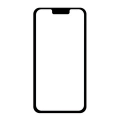 Phone frame with transparent background icon vector