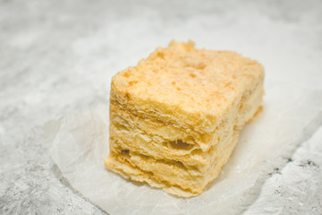 slice of puff cake napoleon