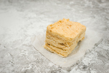 slice of puff cake napoleon