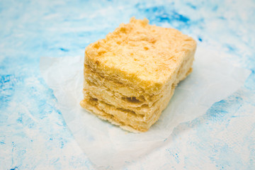 slice of puff cake napoleon
