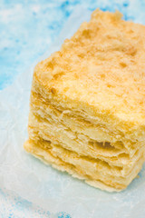 slice of puff cake napoleon