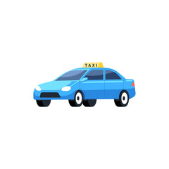 Simple illustration of taxi vector. Transportation illustration