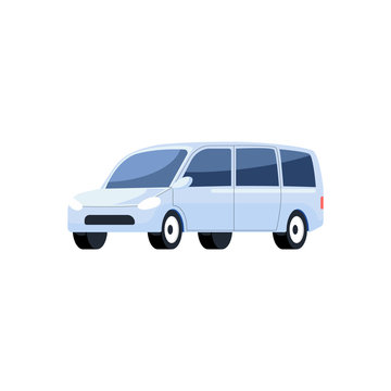 Simple illustration of family car vector. Transportation illustration