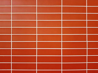 Modern red brick wall texture background.