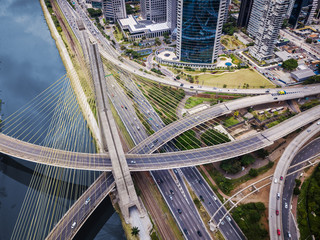 Obraz premium Stall Bridge in Sao Paulo (Ponte Estaiada em São Paulo)