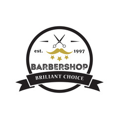 Cool barbershop vintage logo