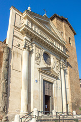 Fototapeta na wymiar St Nicholas in Prison (in italian San Nicola in Carcere) Rome Italy