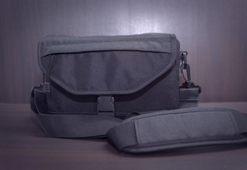 Special photographer's bag for storing the camera on a horizontal photo