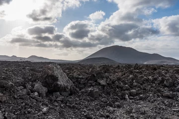 Foto op Canvas Volcanic landscape of Timanfaya National Park on island Lanzarote © wlad074