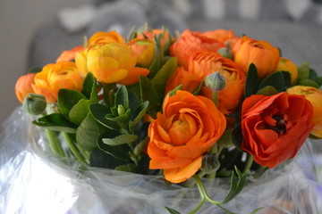 bouquet of yellow roses