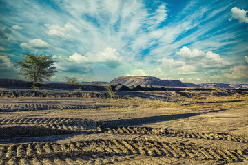 Diamond mine waste site