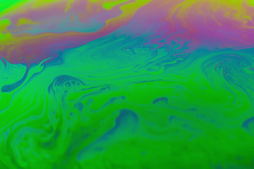 Fototapeta na wymiar green sparkling background abstract soap bubble texture