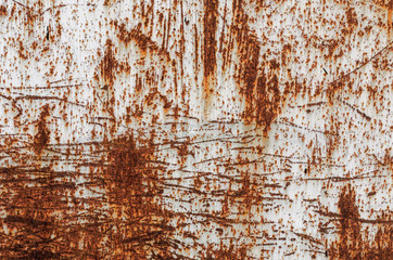 old iron rusty wall close up