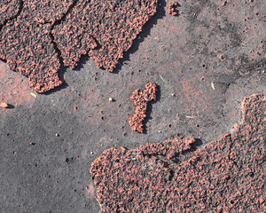 The surface of the old track