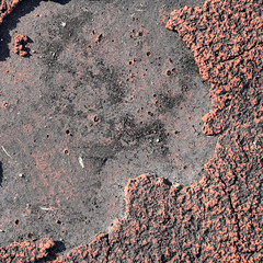 The surface of the old track