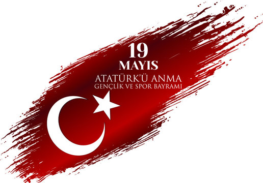 https stock adobe com images 19 may s ataturk u anma genclik ve spor bayrami kutlu olsun english translation happy 19 may commemoration of ataturk youth and sports day vector illustration 345185922 start checkout 1 content id 345185922
