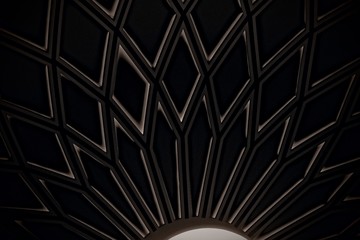  abstract background with rosette and lines highlighted in blue