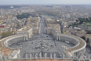 Vatican road and st. peter's square