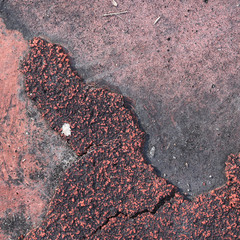 The surface of the old track