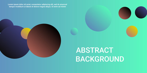 Trendy gradients of balls shapes.