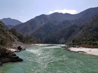 river in the mountains