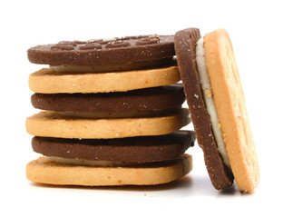 Chocolate cream cookies