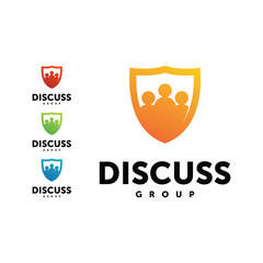 Discuss Logo, Discuss Logo Design Template, Discuss Group Logo