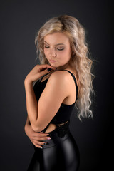 Fototapeta premium Portrait of beautiful blonde woman