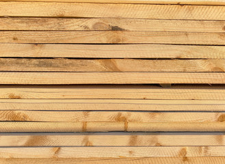 Old wooden background with horizontal boards. Hardwood stock