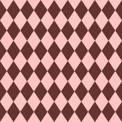 Pink and brown tile vector pattern
