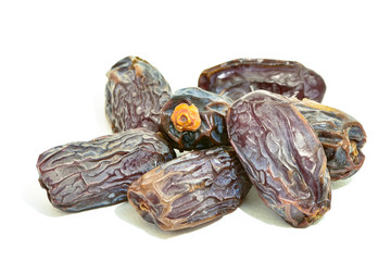 dates fruit isolated on white background