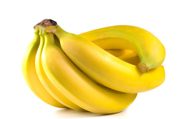 bananas on a white background