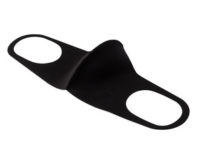 Protective face mask isolated on white background