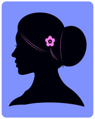 silhouette of a woman