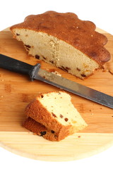 Cake with raisins