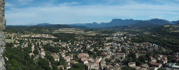 panoramique vue de crest