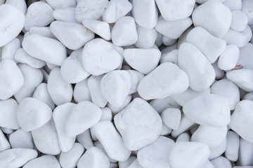 White Pebbles texture. Marble white pebbles for  
used in both design landscape  and interior ....