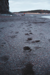 footprints in sand