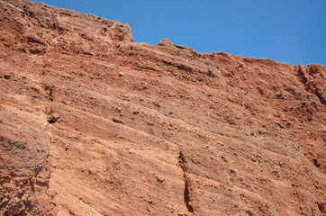 Fototapeta premium near red beatch on Santorini