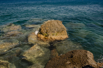 rocks in the sea