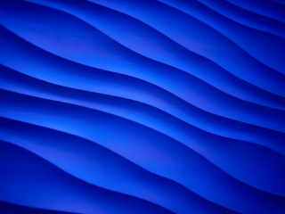 Classic blue abstract waved background. Trend Color of the year